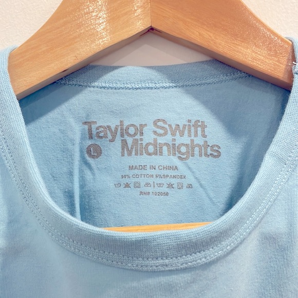 Taylor Swift “too soft for all of it” midnights merch crop t-shirt / baby tee - Picture 2 of 3